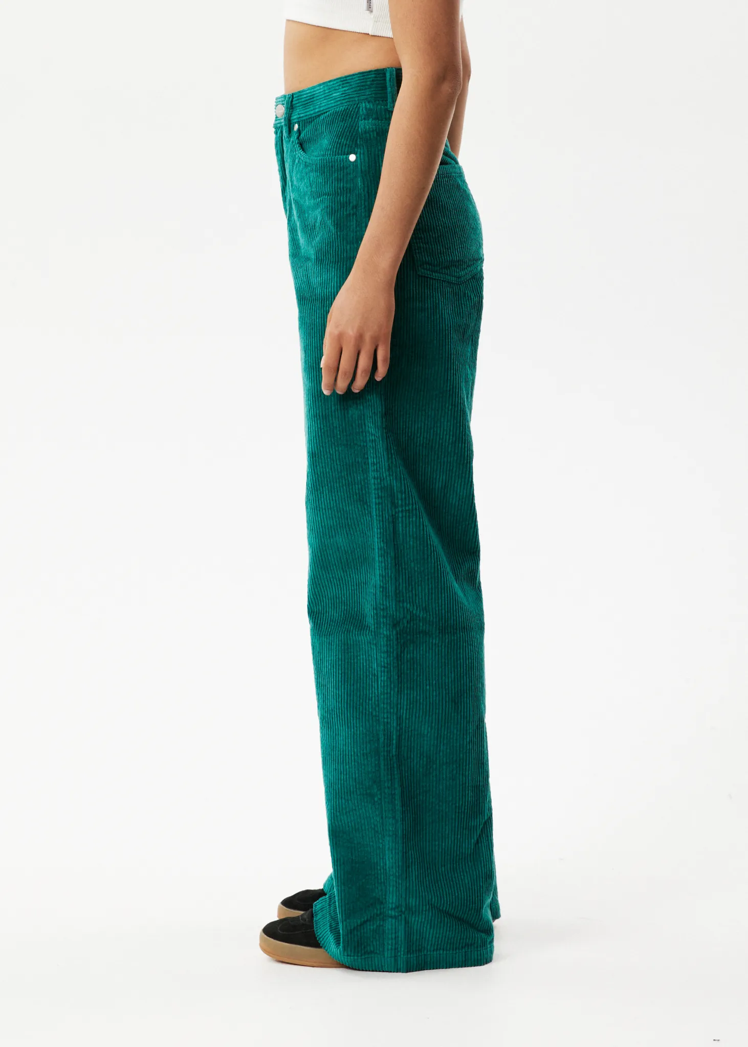 AFENDS Womens Bella - Corduroy Baggy Pants - Emerald