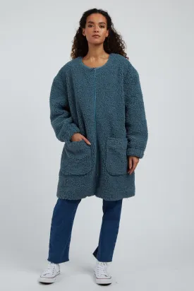 Aldora Borg Coat - Teal