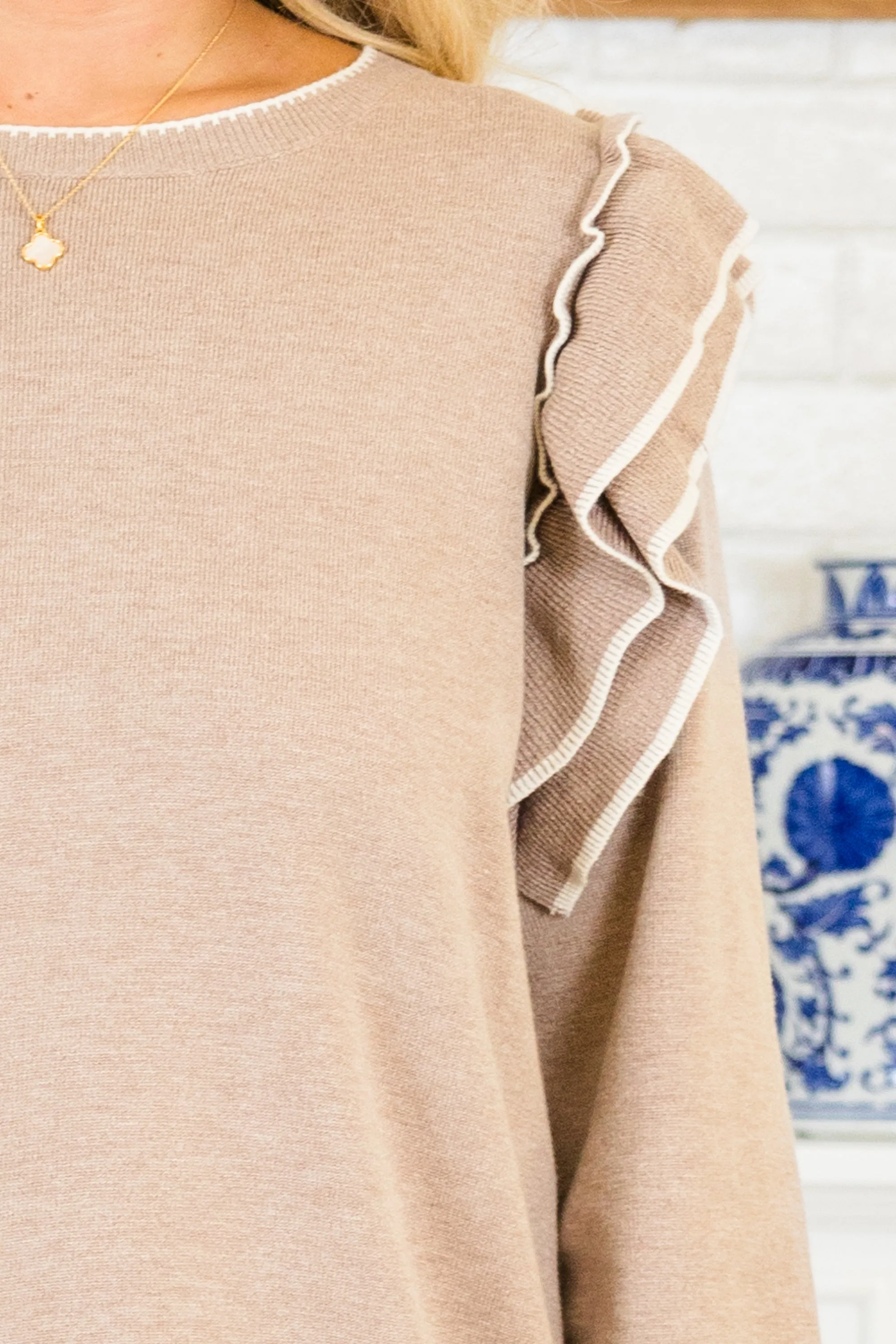 Always Timeless Sweater, Taupe