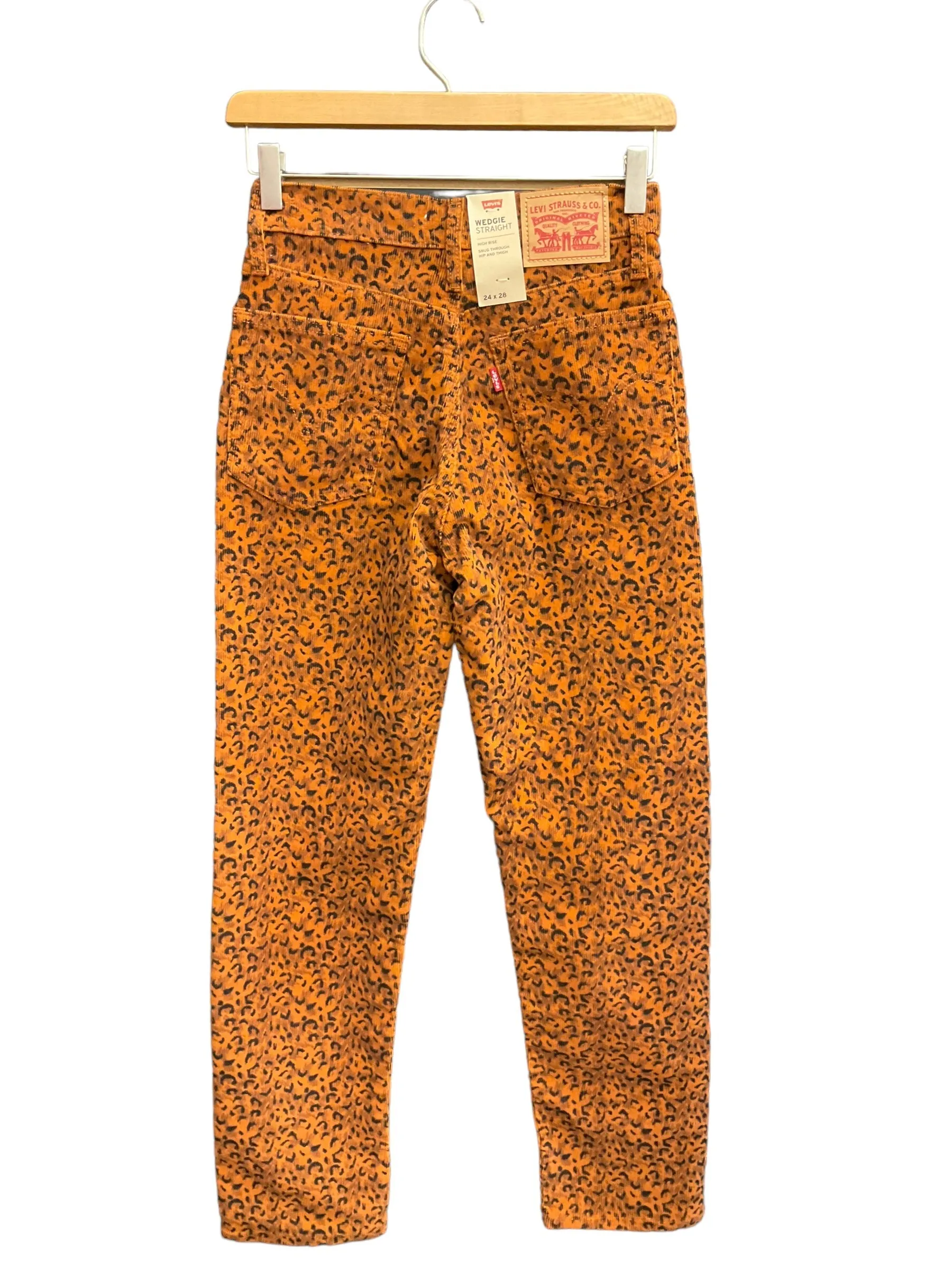 Animal Print Pants Corduroy Levis, Size 00