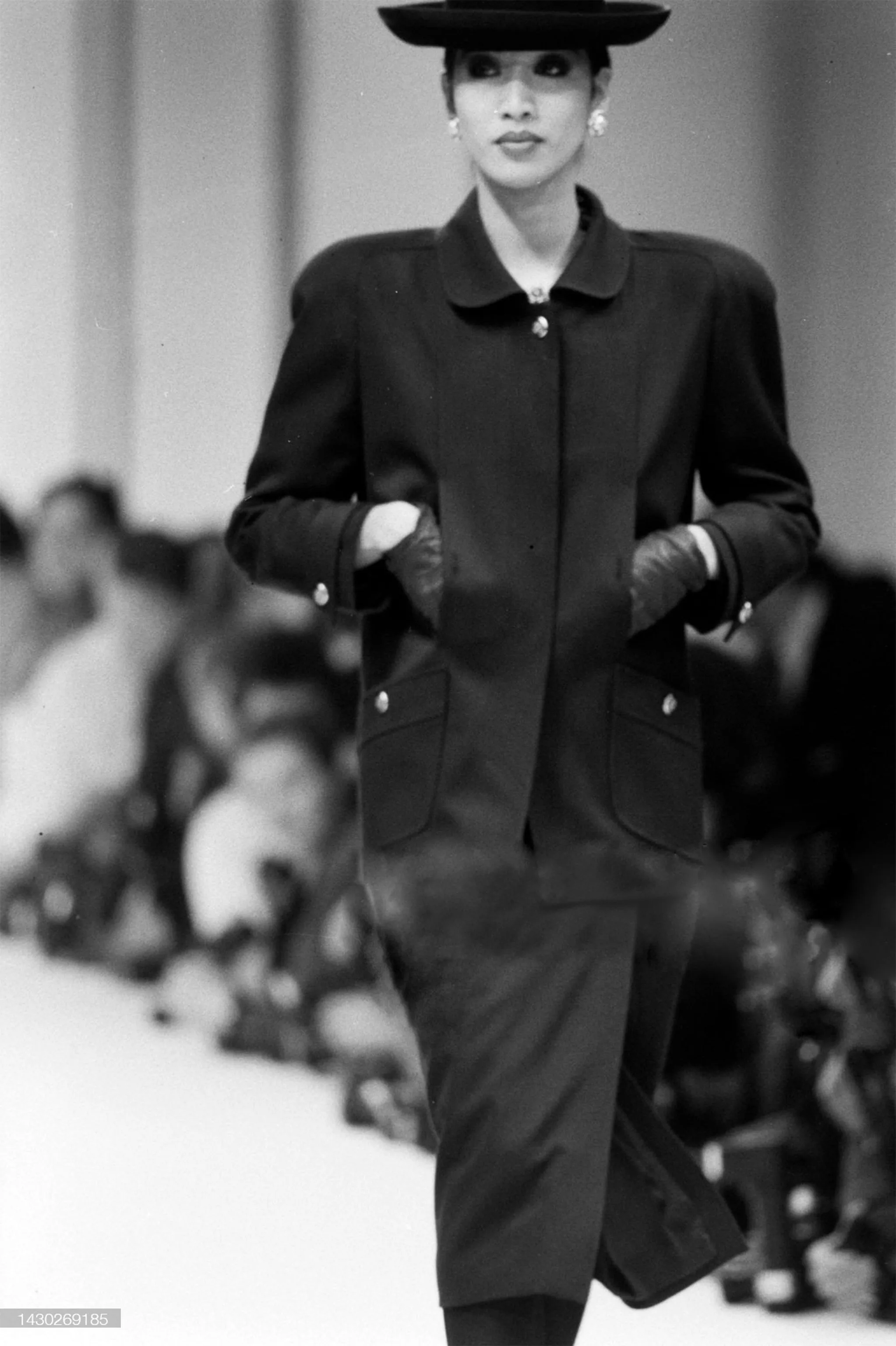 ARCHIVE: 1980s Black Chanel Wool Skirt Suit