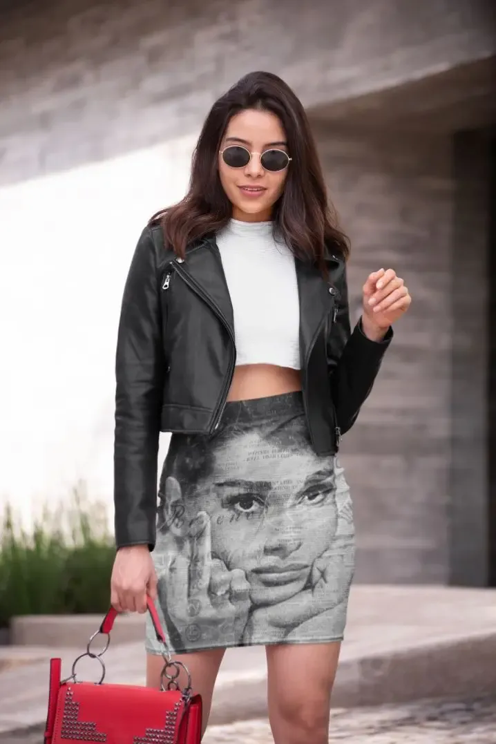 Audrey Hepburn Pop Art Art Print Fan Pencil Skirt