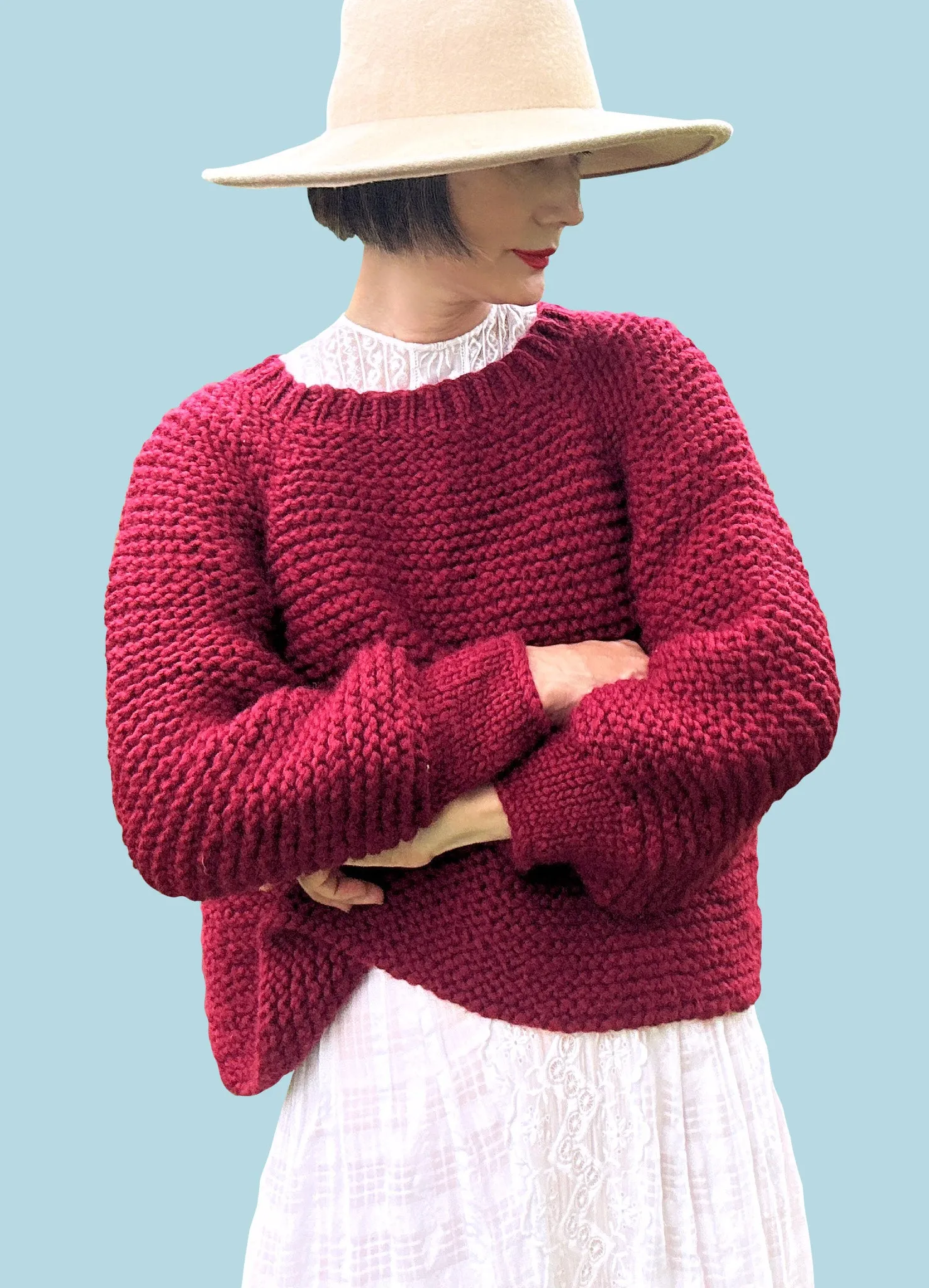 Audrey Top-Down Sweater PATTERN- Dream