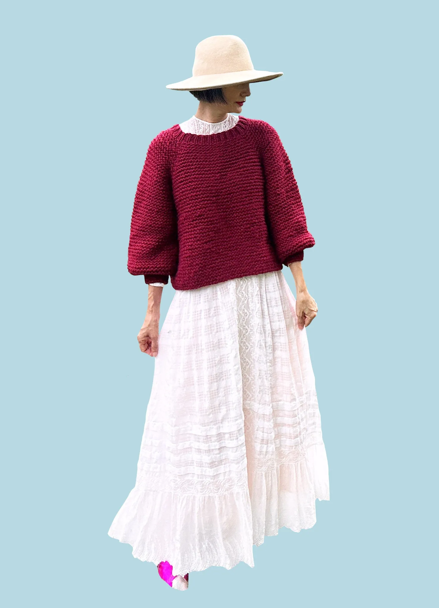 Audrey Top-Down Sweater PATTERN- Dream