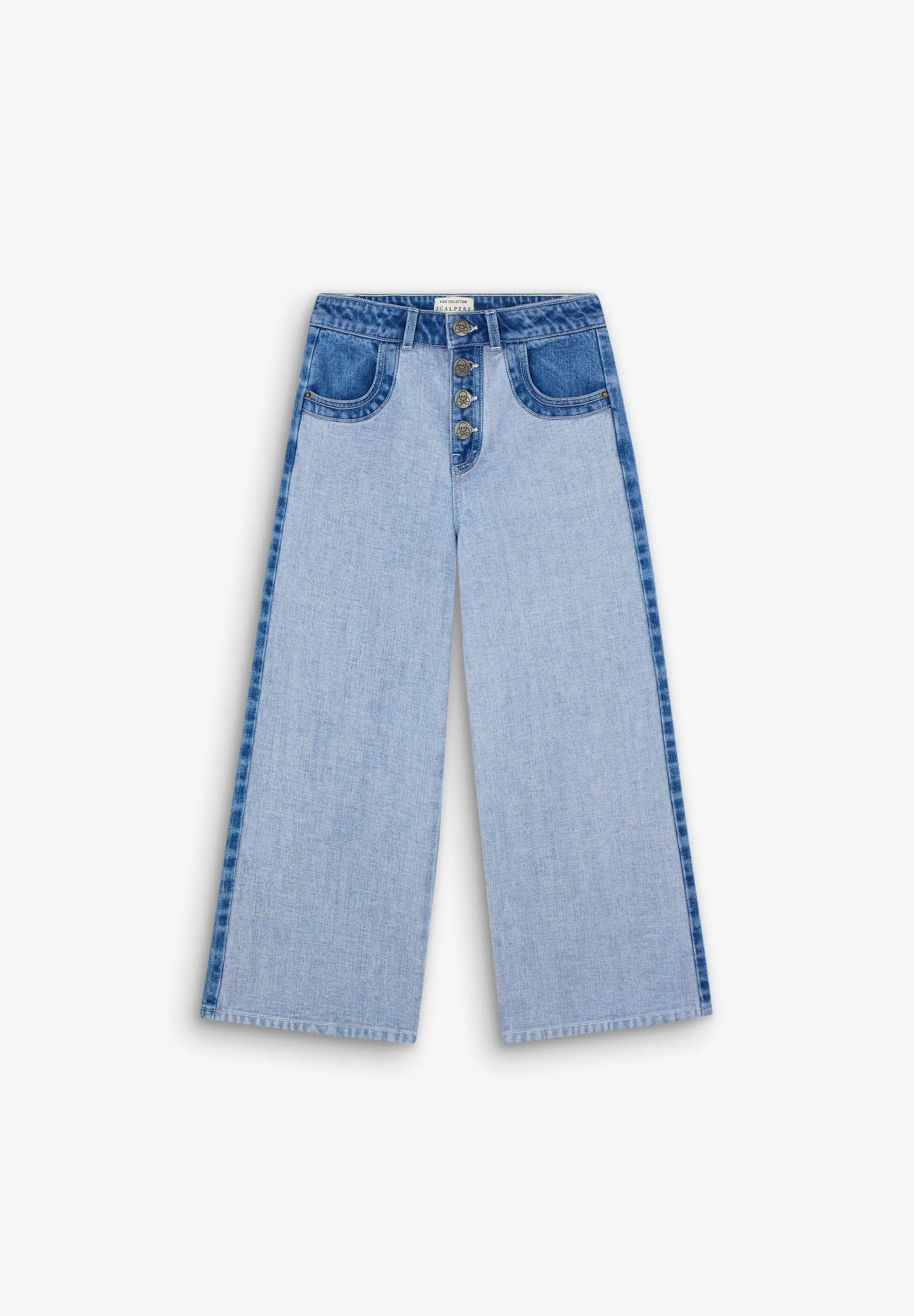 BICOLOUR CULOTTE JEANS