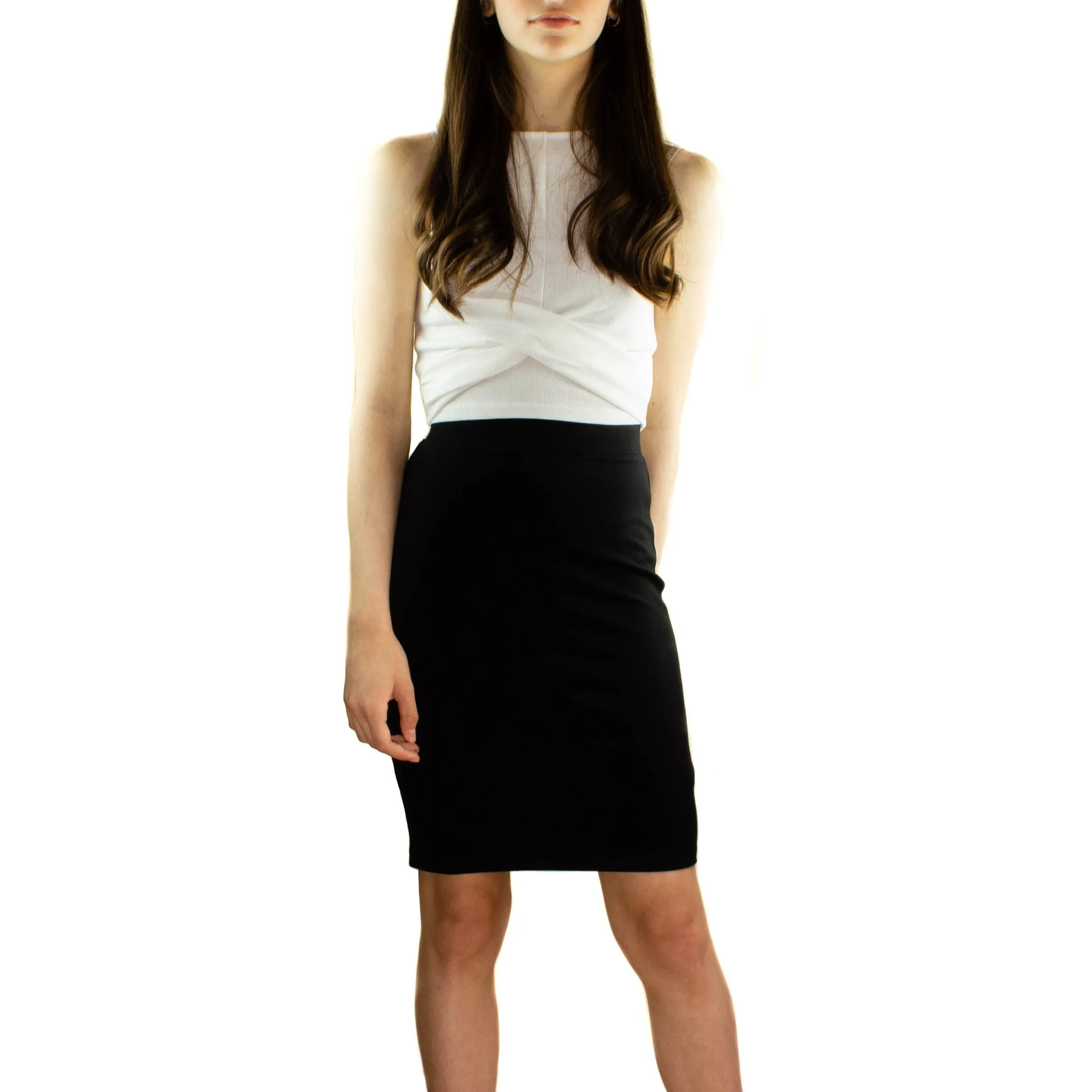 Black Tube Skirt - Premium Jersey