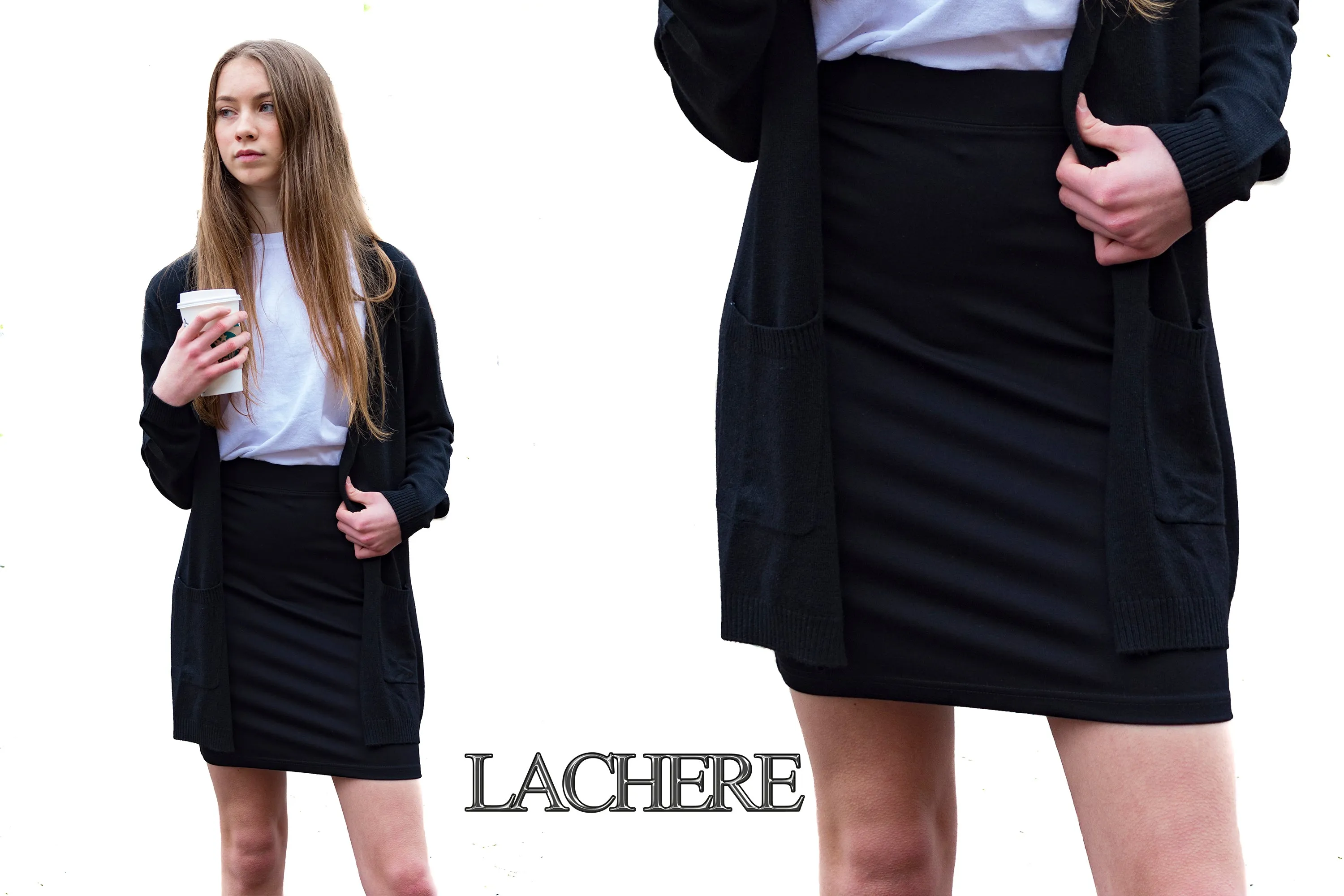 Black Tube Skirt - Premium Jersey