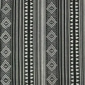 Black/White Tribal Design Recycled Jacquard Fabric