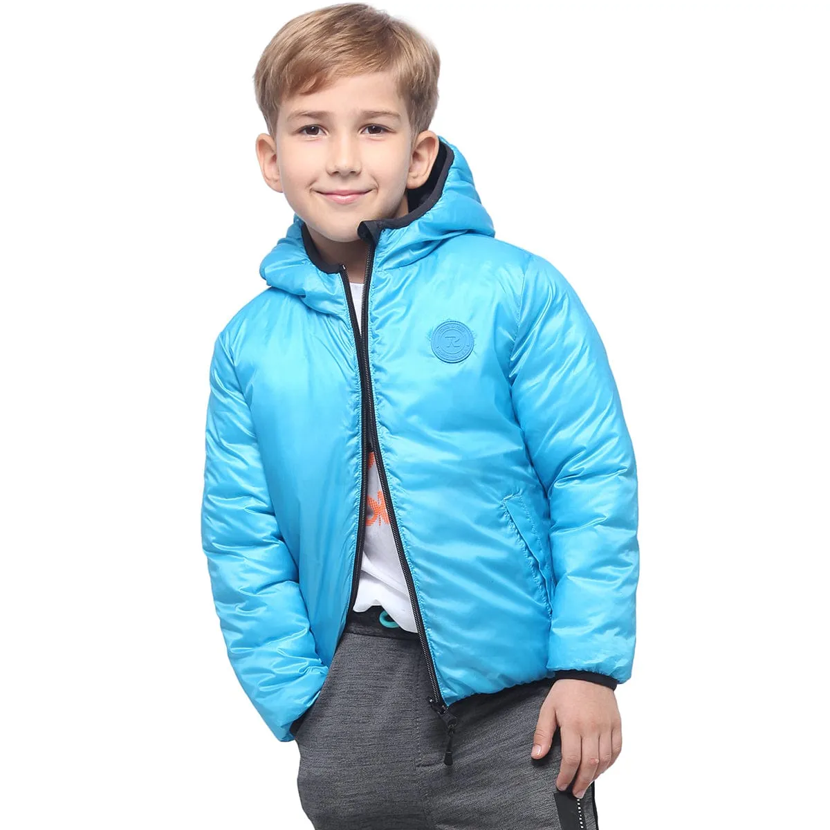 Boys' Reversible Lightweight Puffer Jacket