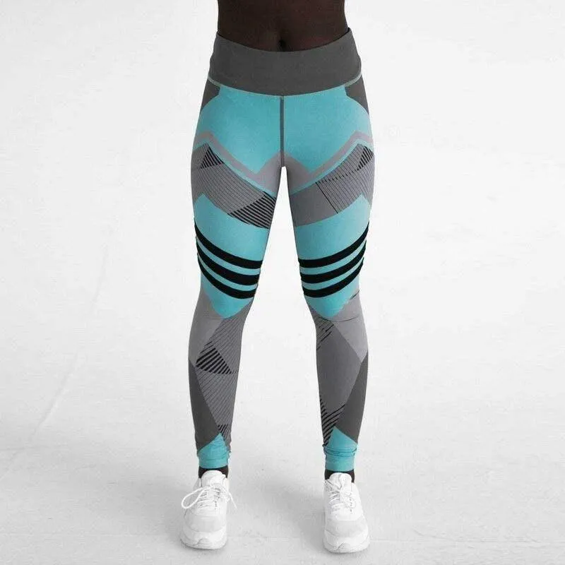 Breathable Geometric Yoga Pants