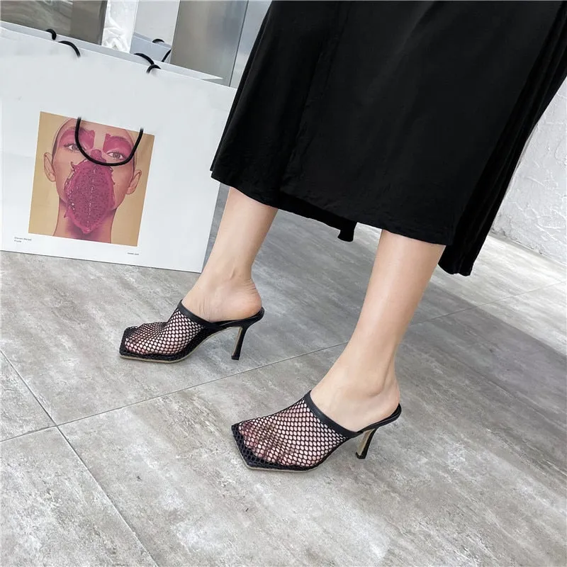 Breathable Mesh Heel Slippers