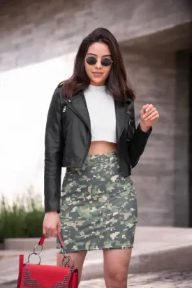 Camofludge 8 Pencil Skirt