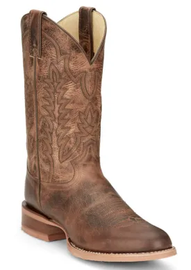 CJ2045 JUSTIN CLANTON KHAKI COWHIDE 12" WIDE ROUND TOE BOOTS