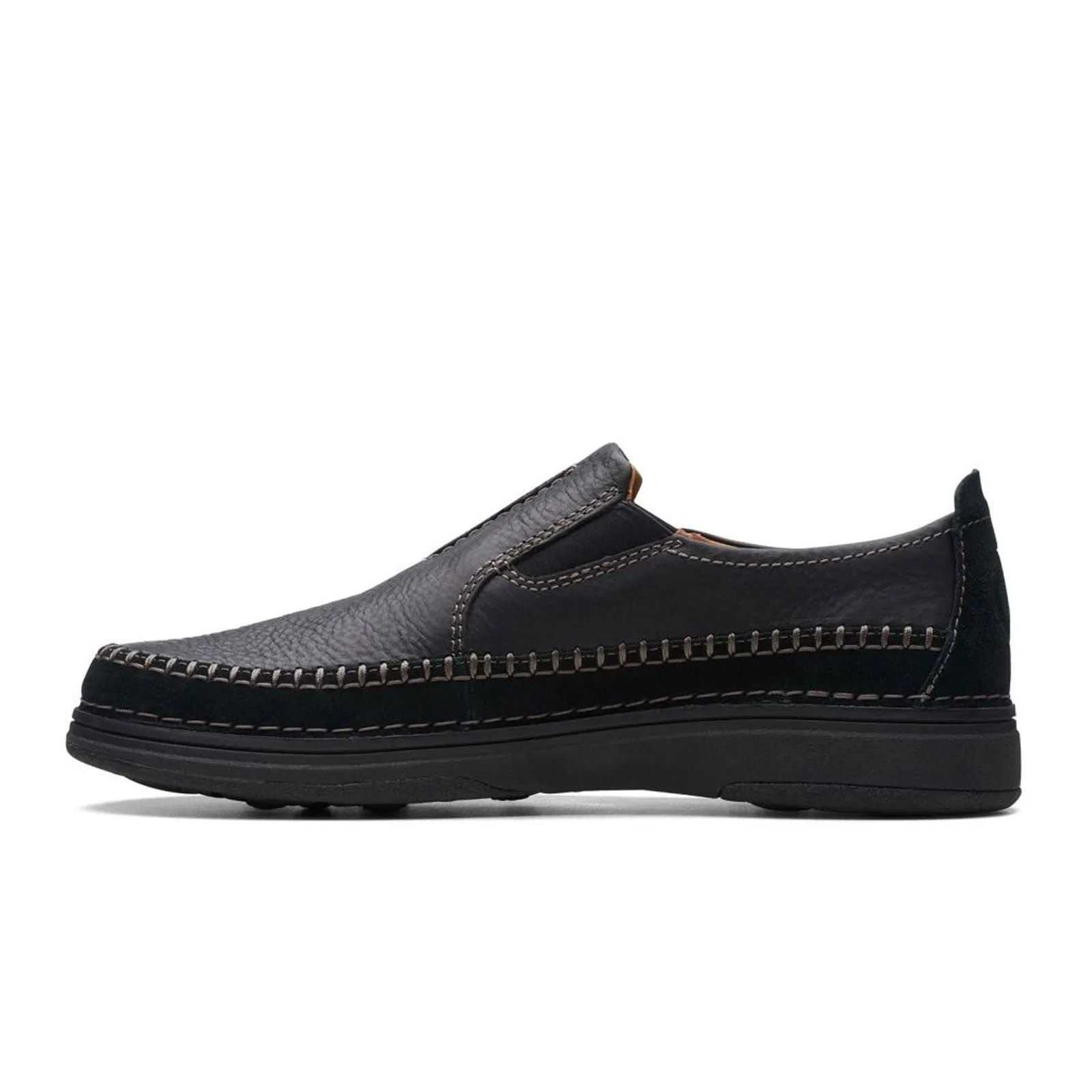 Clarks Nature 5 Walk Slip On (Men) - Black Combi