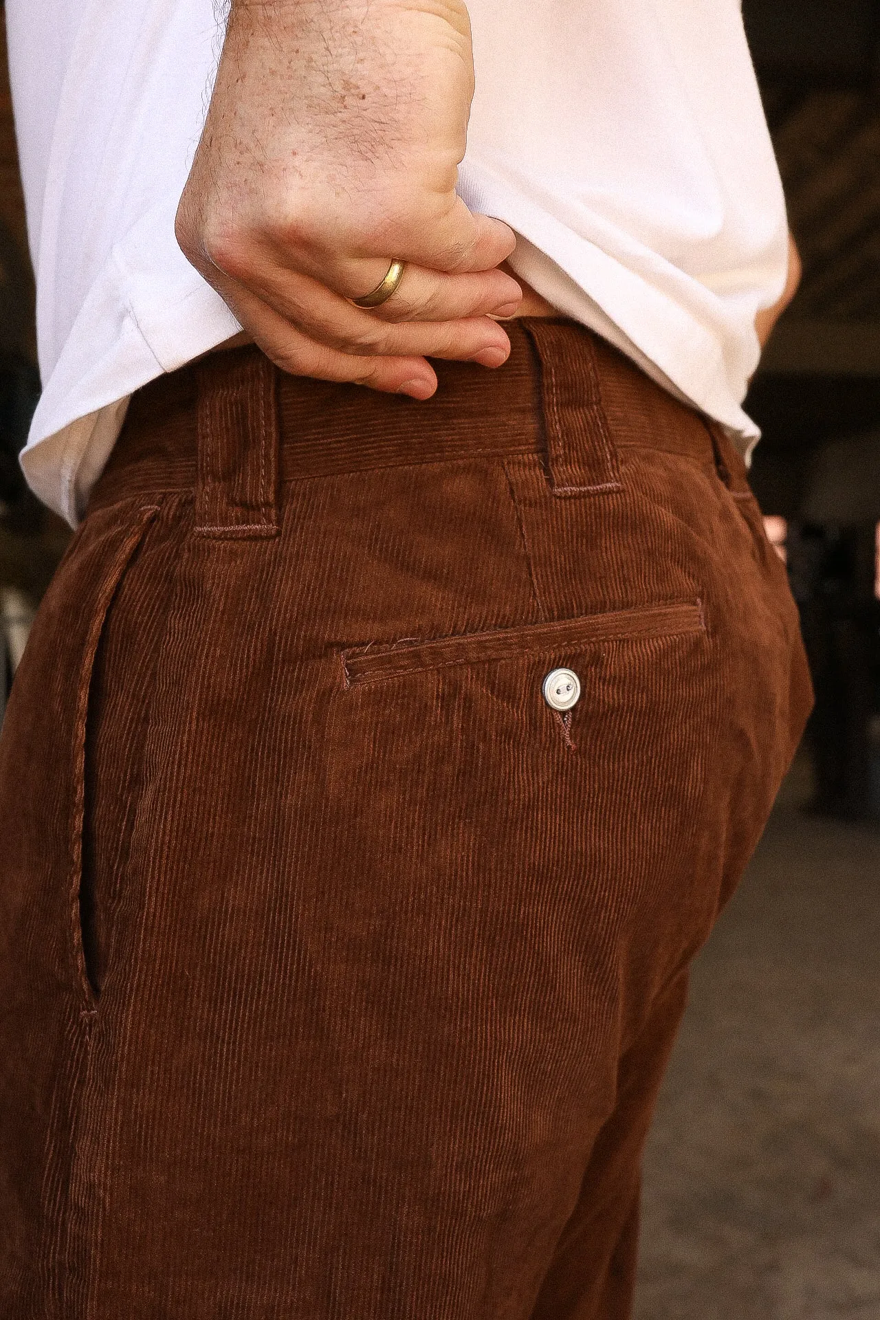 CORDUROY PANTS- BROWN (SWC300WP-CR )