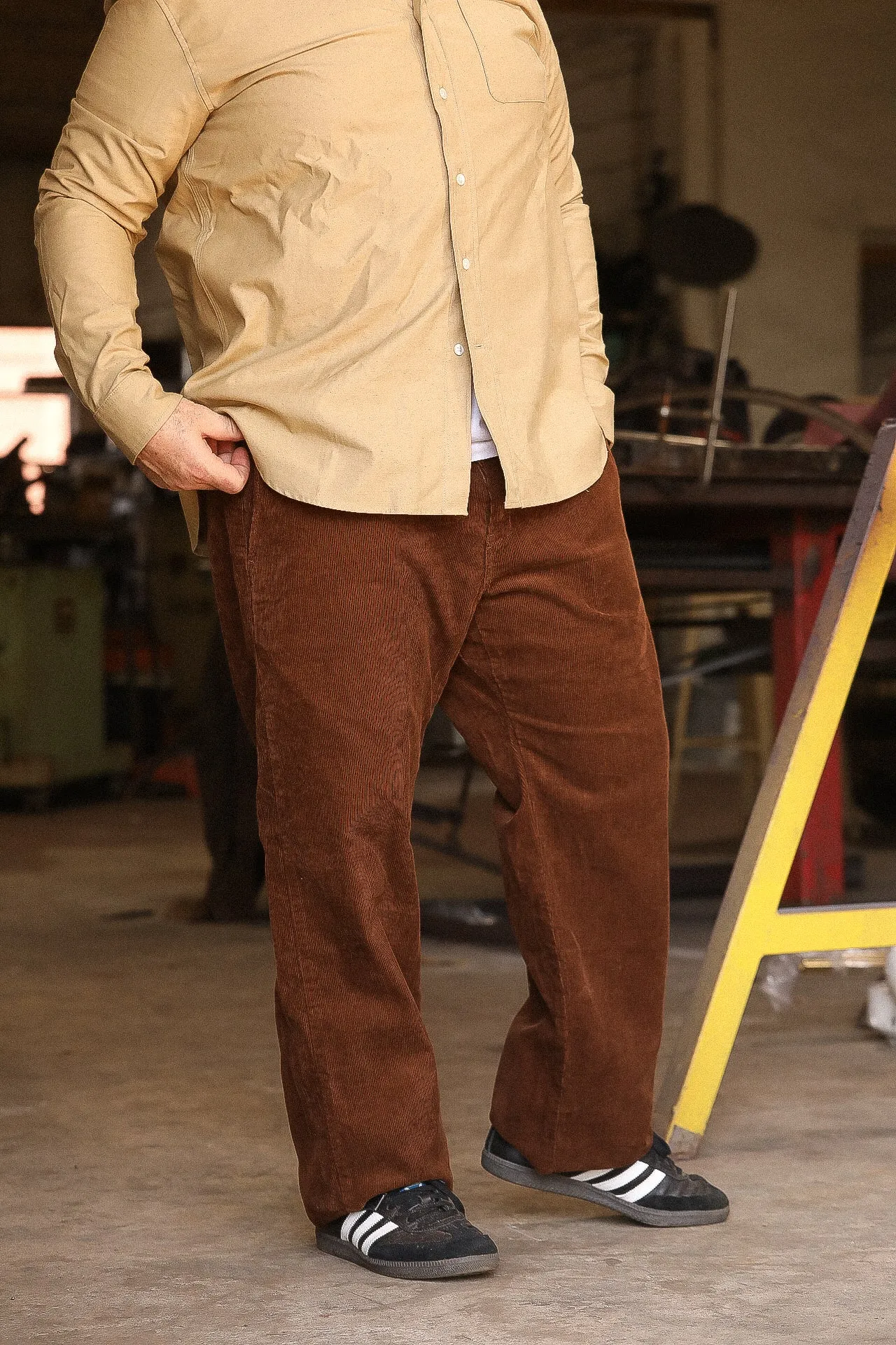 CORDUROY PANTS- BROWN (SWC300WP-CR )