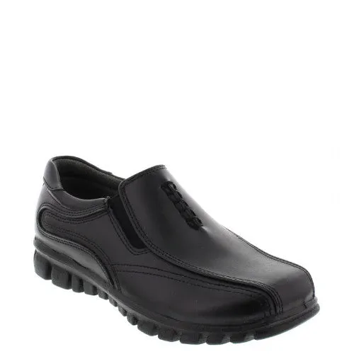 Deer Stags Boy's Stadium Slip On Dress Shoe - Black