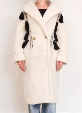 Demetra Teddy longline coat RRP £3.6k