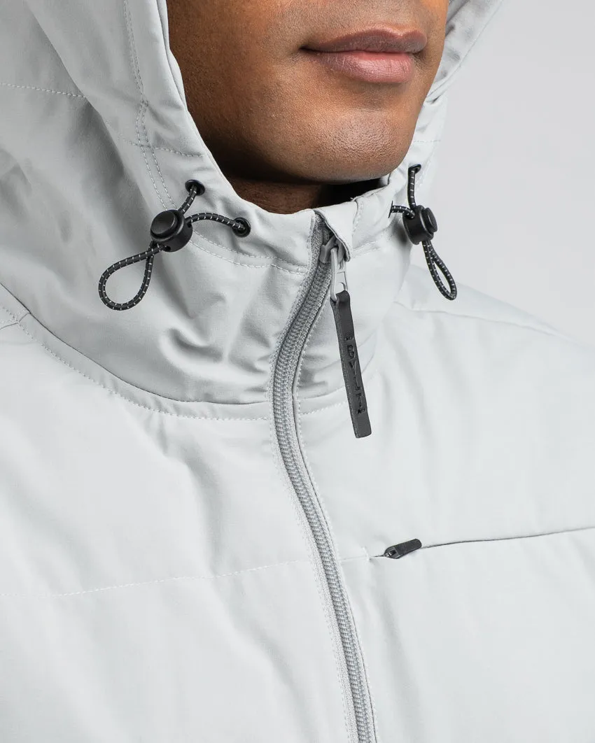 Drop-Cut Puffer Jacket