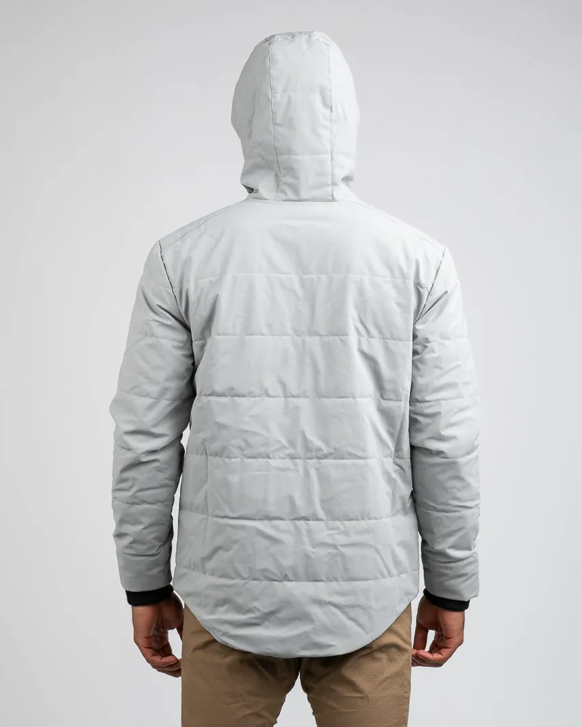 Drop-Cut Puffer Jacket