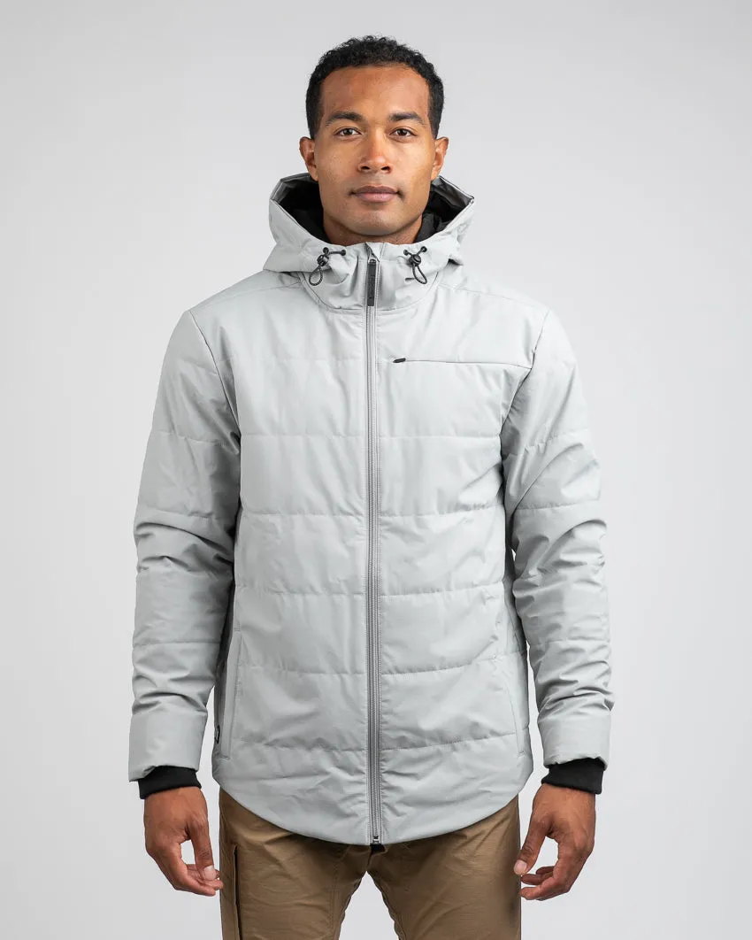 Drop-Cut Puffer Jacket