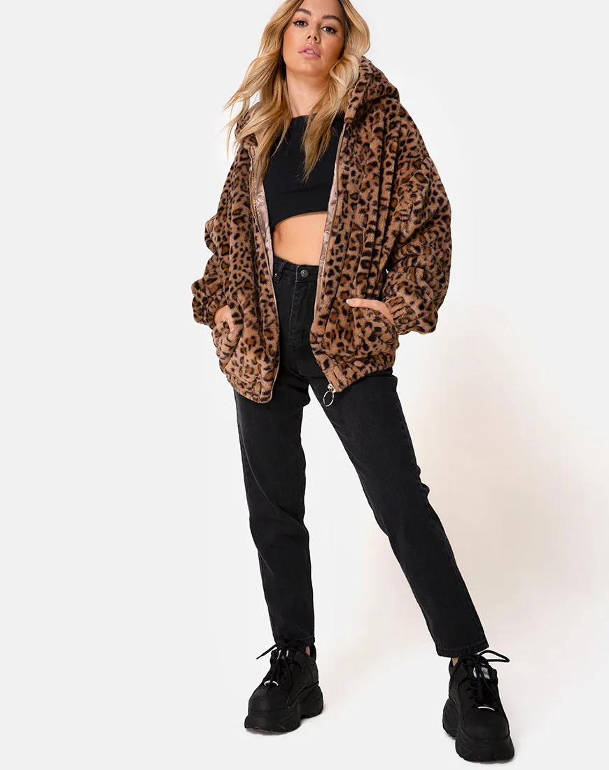 Emerson Jacket in Leopard Brown