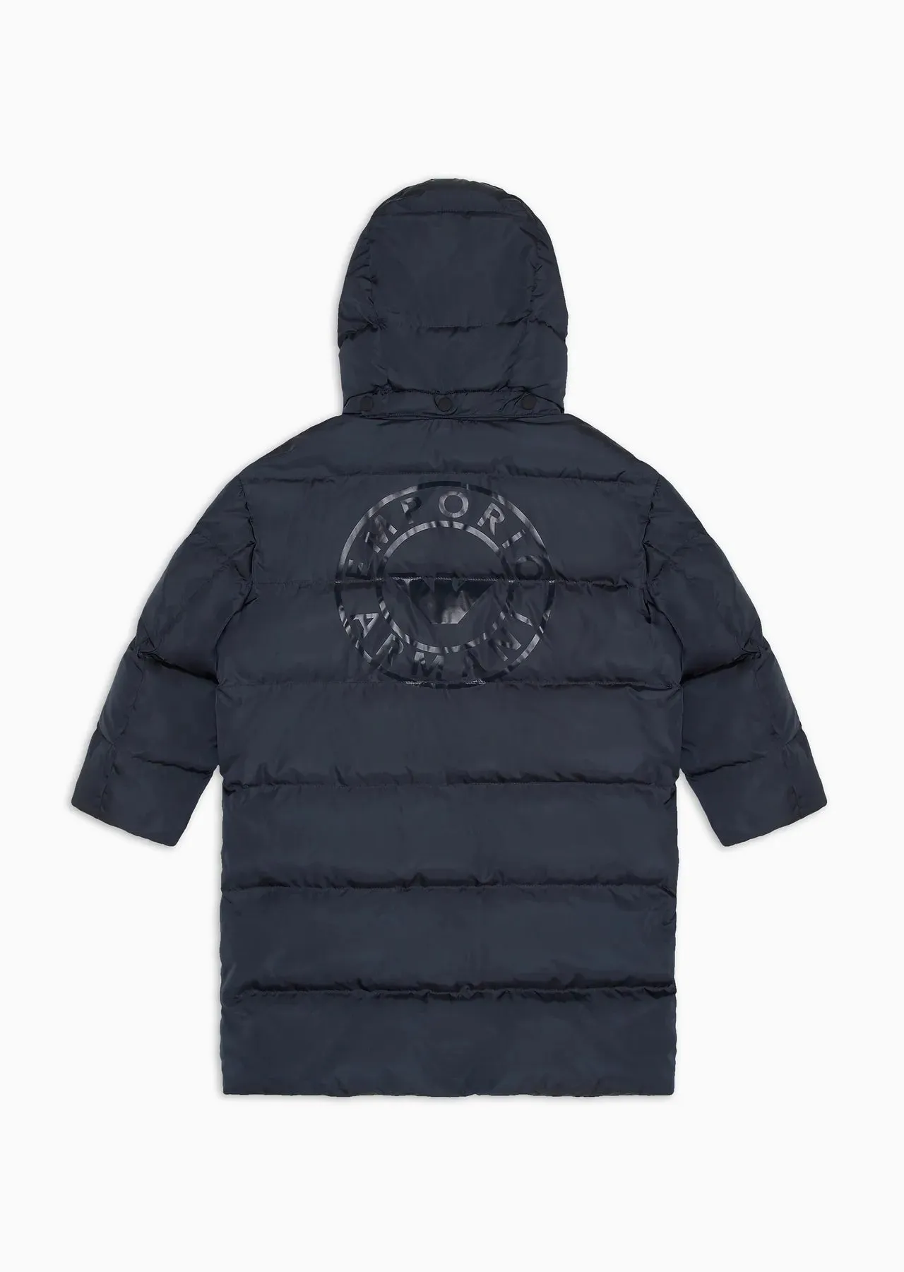 Emporio Armani Junior Caban Puffer Down Coat - Navy Blue