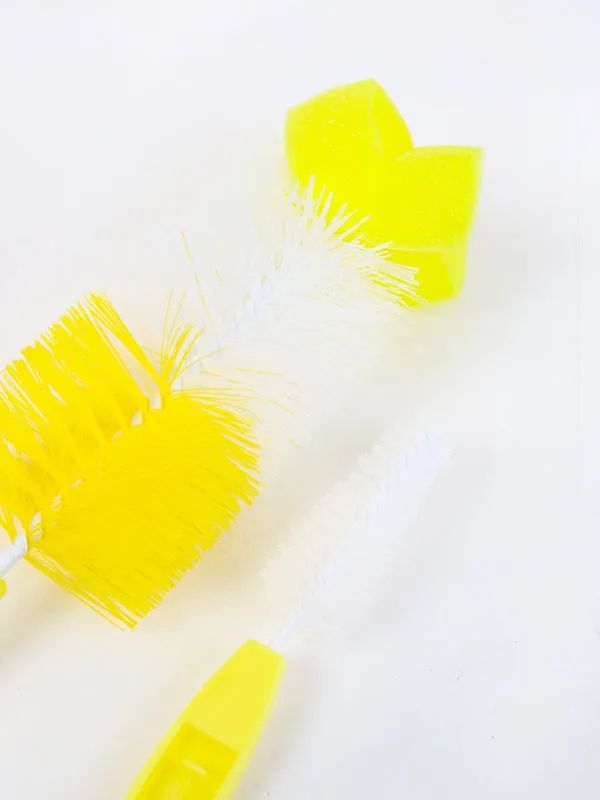 Feeding Bottle Sponge Tube Cleaner Yellow