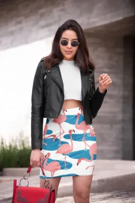 FLAMINGO 3 Pencil Skirt