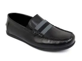 Florsheim 33699 Slip On Boy's Shoe - Leather - Black