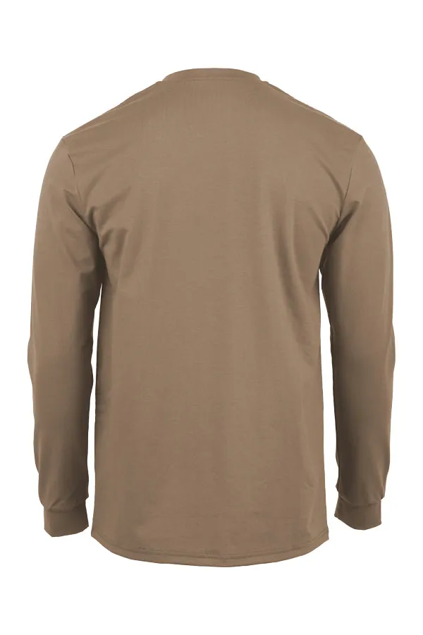 FR Henley Tees | 6oz. 93/7 Knit | Khaki