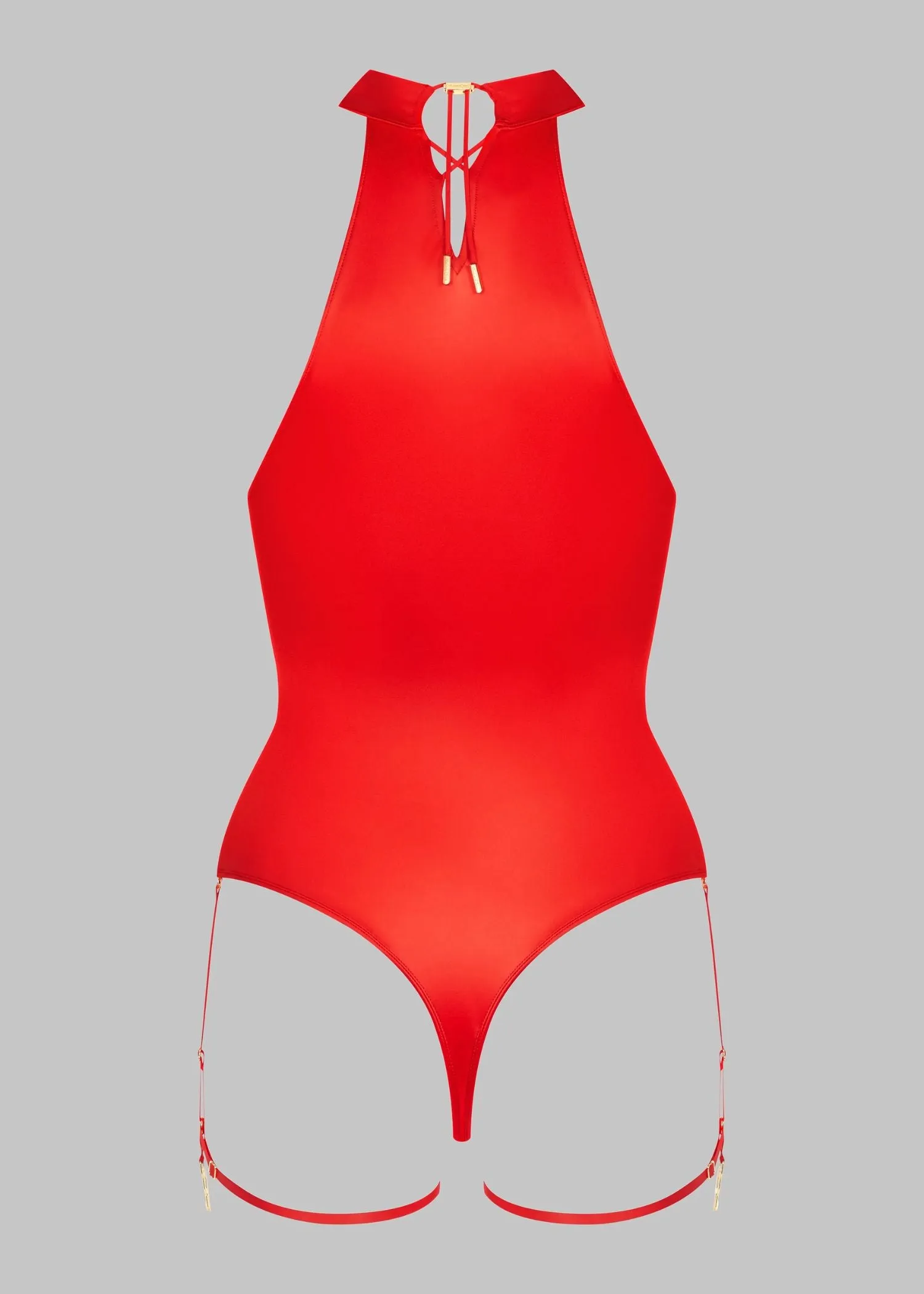 French Kiss Thong Bodysuit (Red)