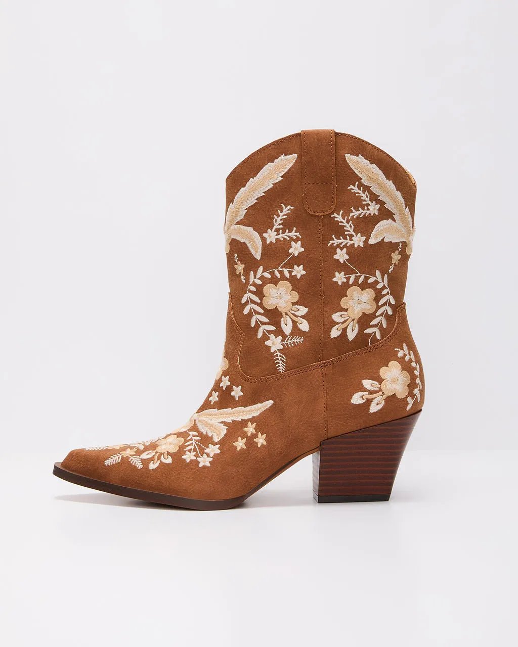 Full Bloom Embroidered Floral Western Bootie