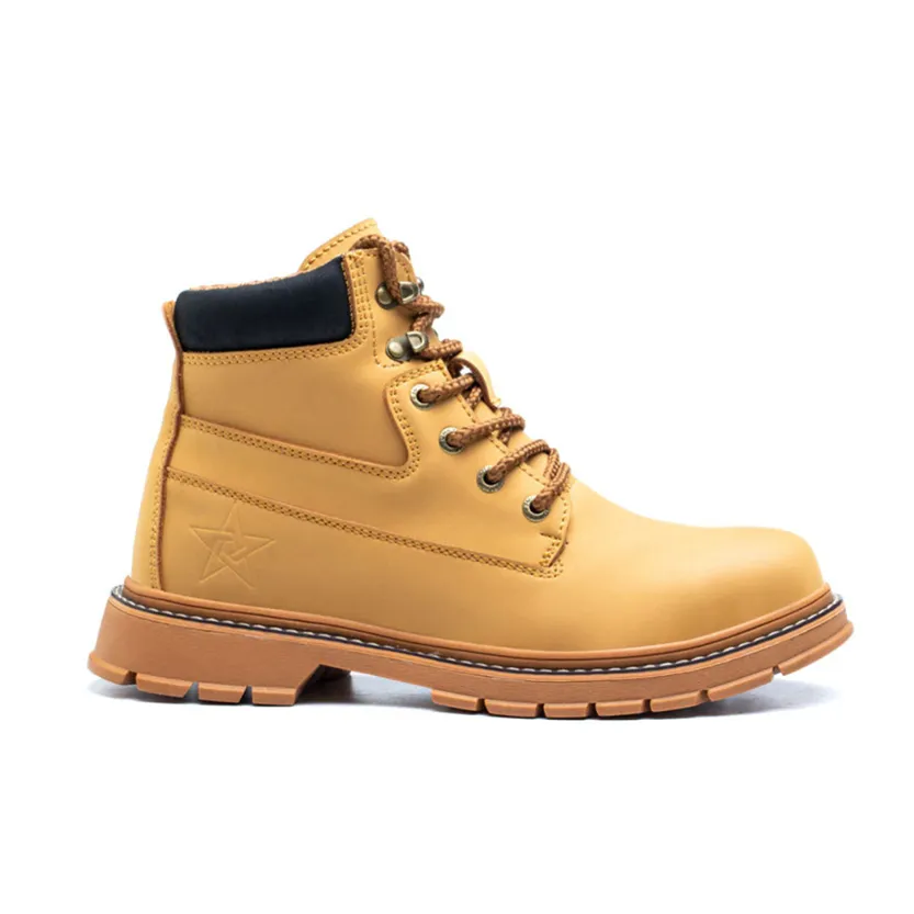 Funki Buys | Boots | Men's Steel Toe High-Top Work Boots