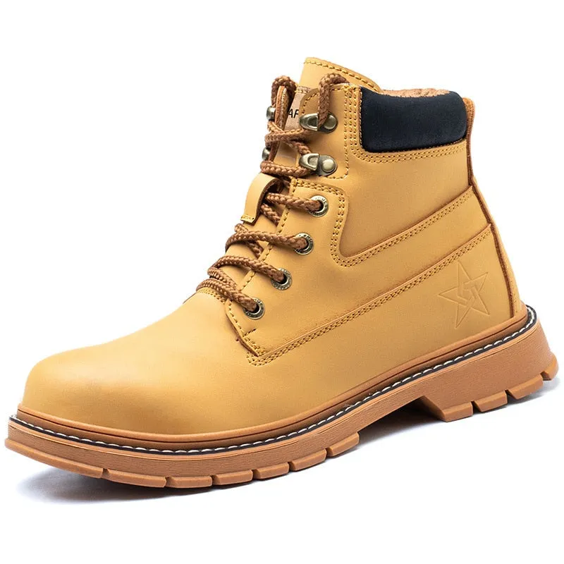 Funki Buys | Boots | Men's Steel Toe High-Top Work Boots