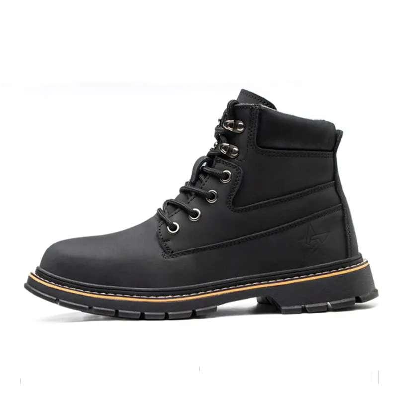 Funki Buys | Boots | Men's Steel Toe High-Top Work Boots