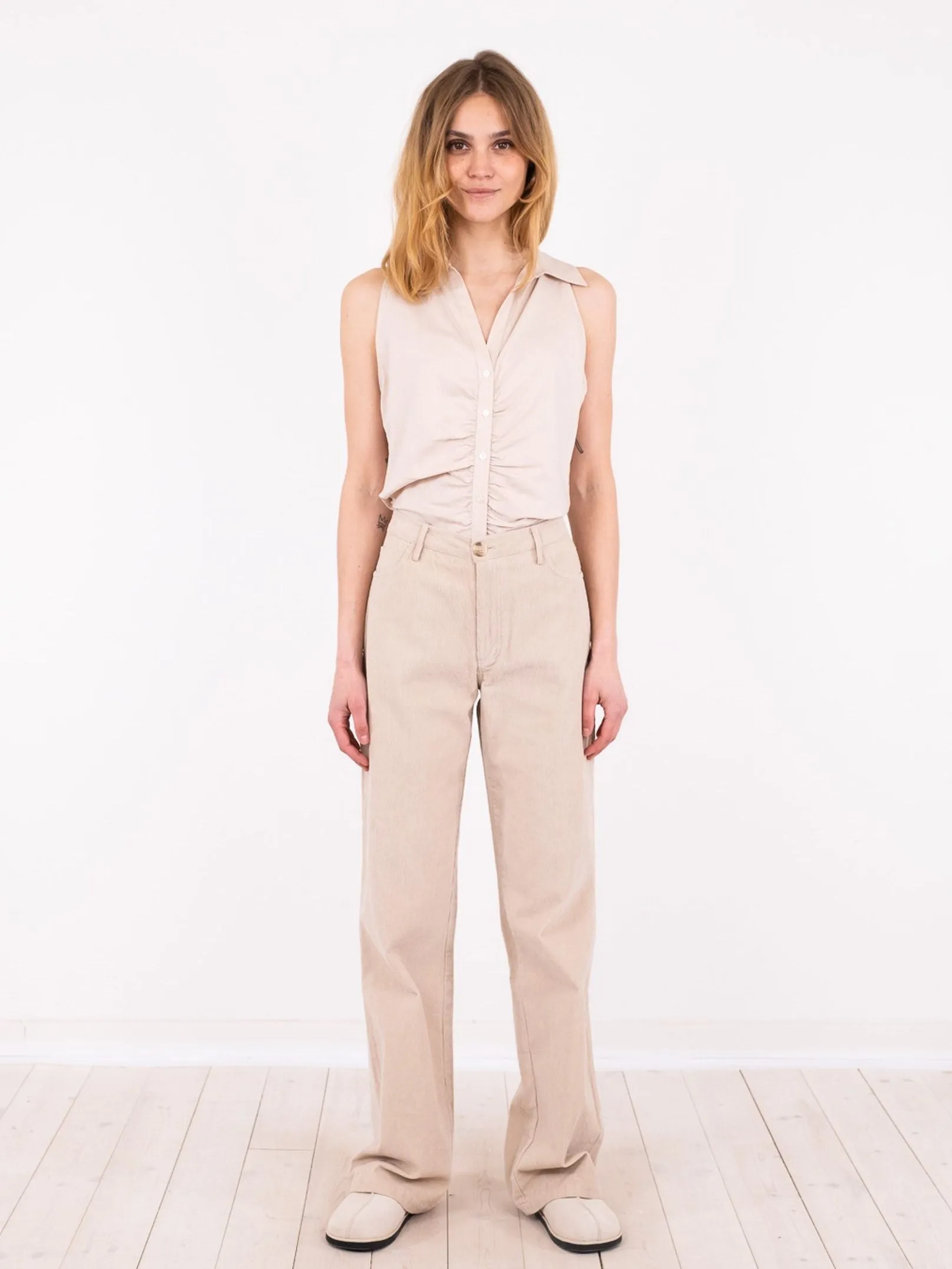 Jennifer Corduroy Pants - Sand