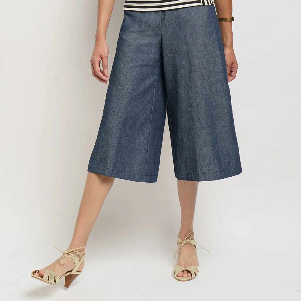 Josephine Culottes - Dark Denim - Final Sale