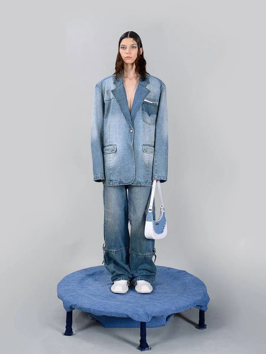 Justin Oversize Denim Blazer - A Timeless Tribute