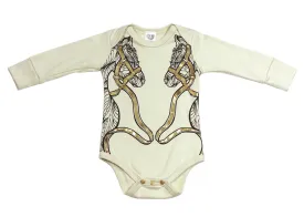 Karen Brost Horse Play Bodysuit | Vintage Cream