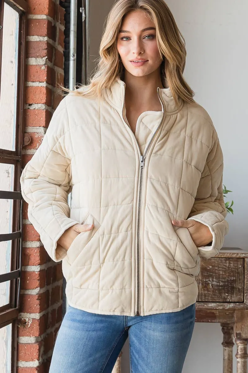 Keep Me Warm Quilted Jacket