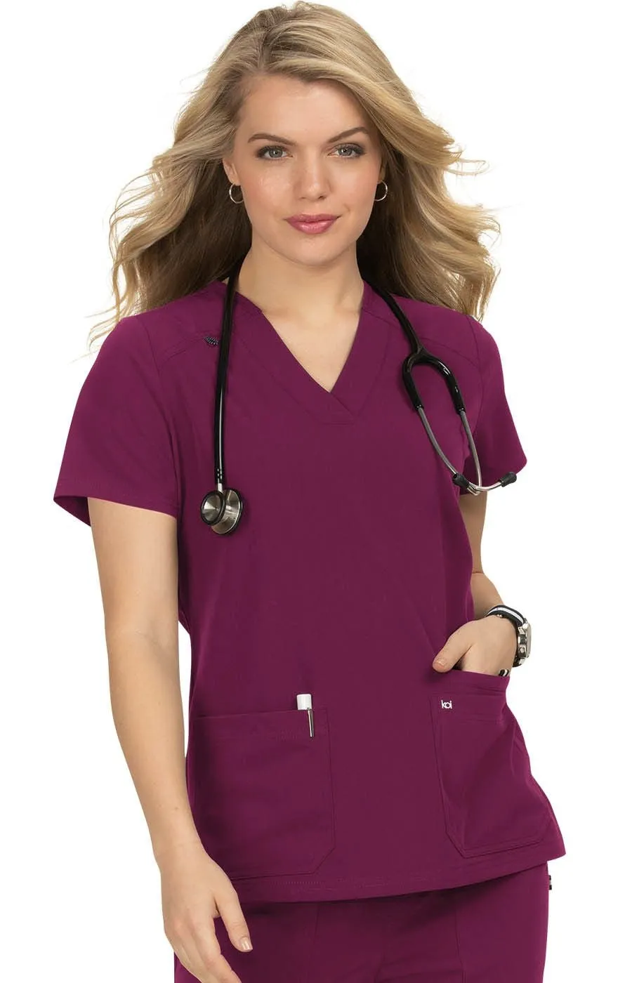 koi Women's Hustle and Heart Scrub Top