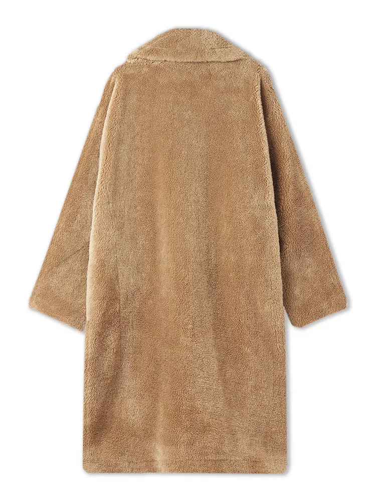 Lamb Wool Oversized Teddy Coat