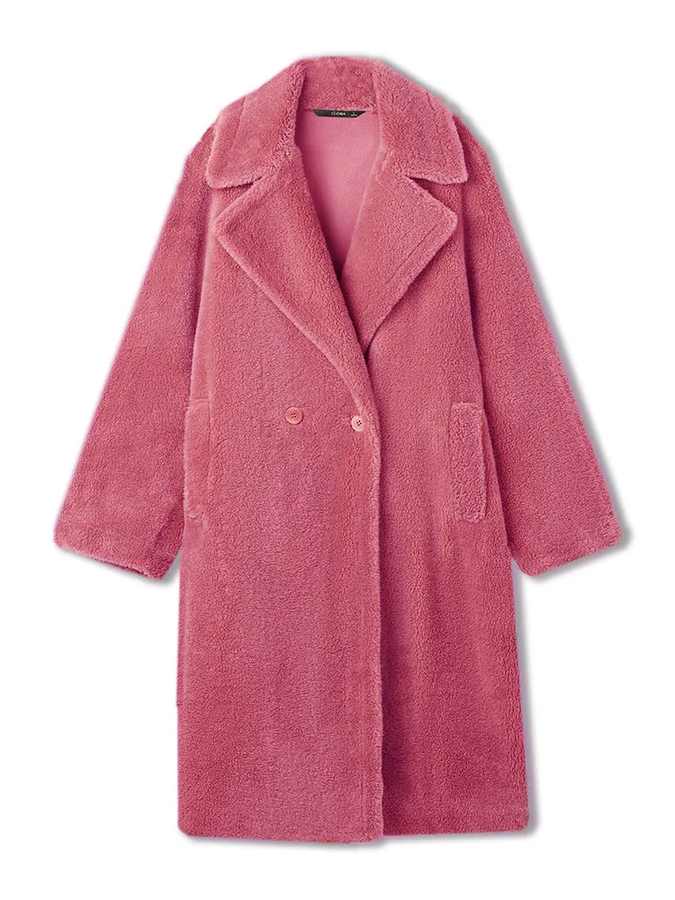 Lamb Wool Oversized Teddy Coat