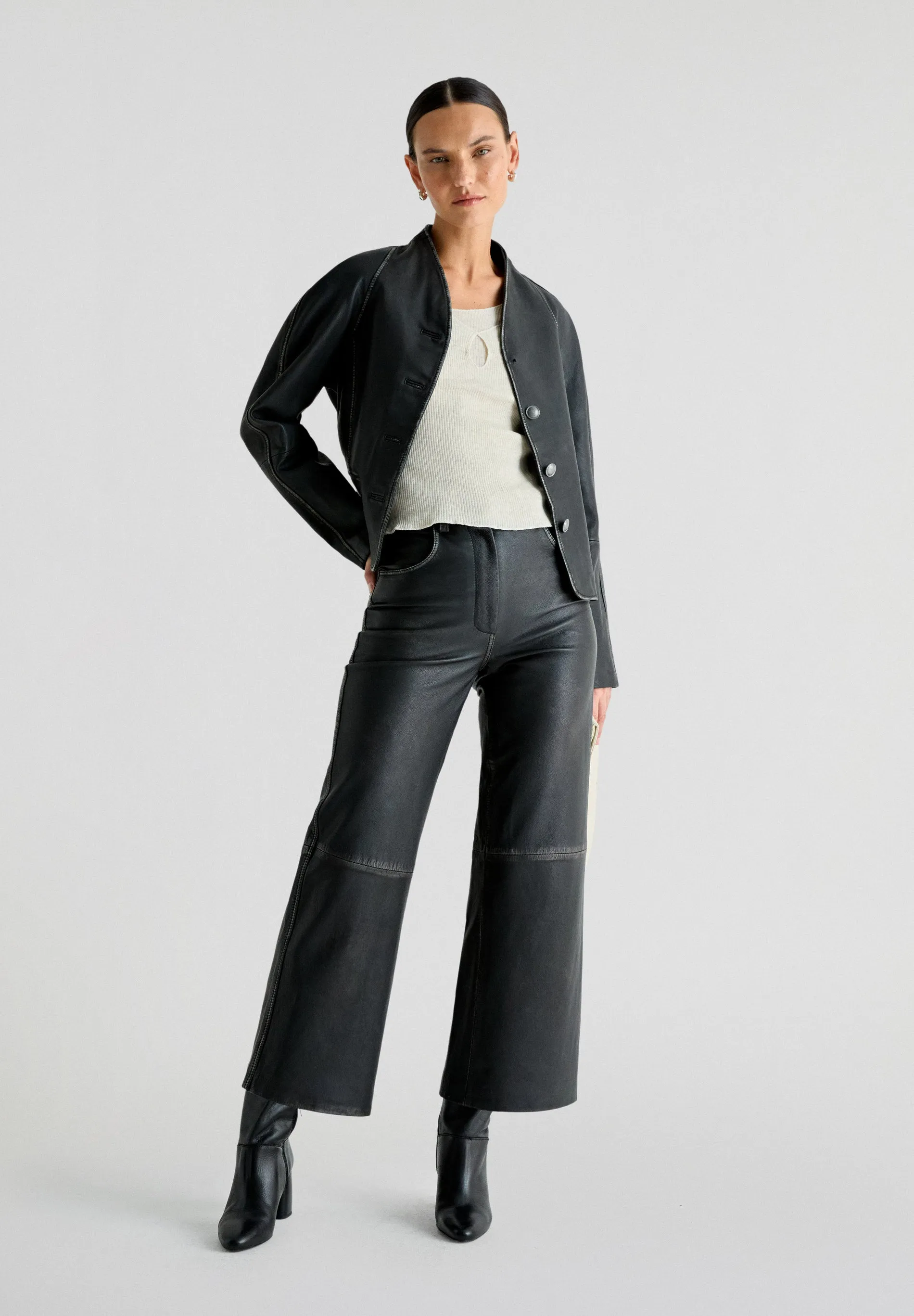 LEATHER CULOTTES