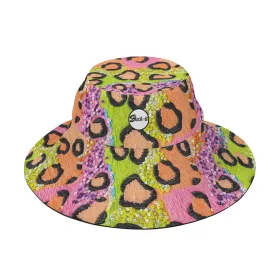 Leopard Sparkle Bucket Hat - Bold Animal Print