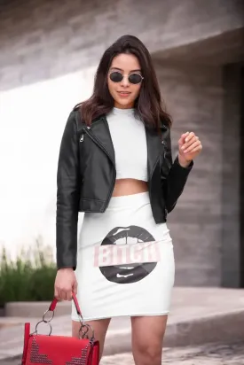 LIPS Pencil Skirt