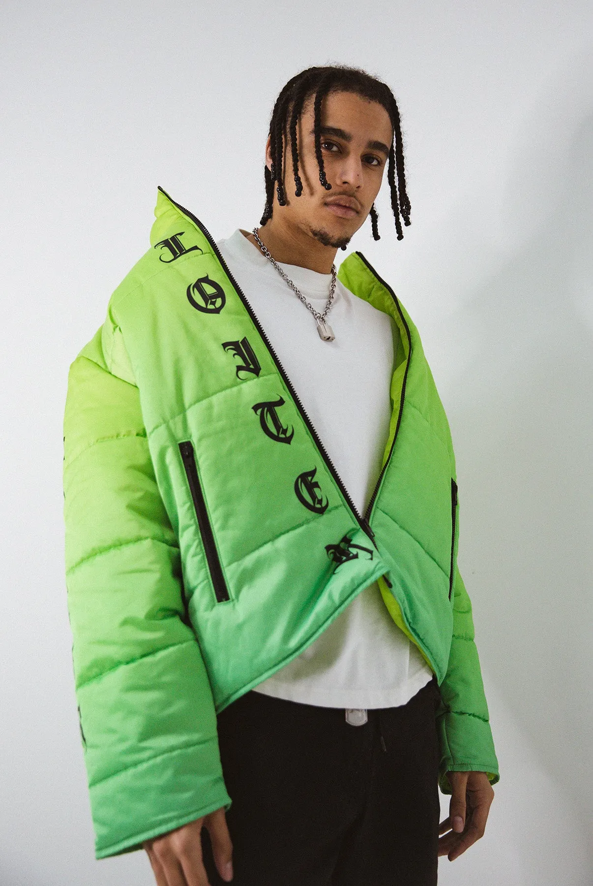 Loiter Eternal Puffer Jacket Neon Green