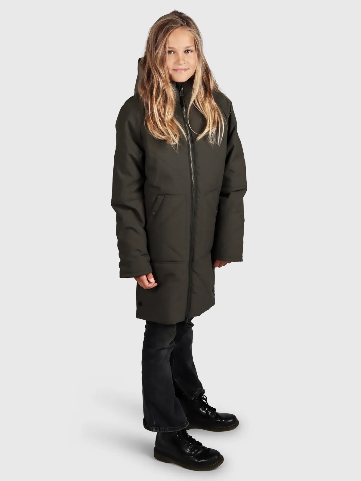 Madwelly Girls Puffer Jacket | Green