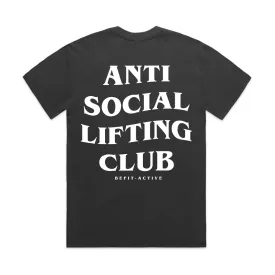 Men's ''ANTI SOCIAL LIFTING CLUB'' Oversized Heavy weight Short-Sleeve T-Shirt